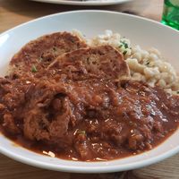 Gulash with servietteknödel at Velani in Vienna