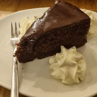 Sacher Torte with whipped cream (6,80€) at Velani in Vienna