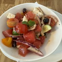 Yummy watermelon/tomato saladd  at Velani in Vienna