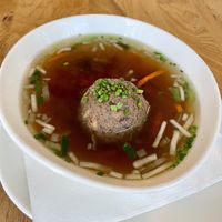 “Liver” Dumpling Soupp  at Velani in Vienna