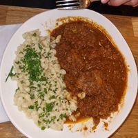 Saftgulasch at Velani in Vienna