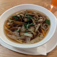 Frittatensuppe/ vegetable broth with pancake strips  at Velani in Vienna