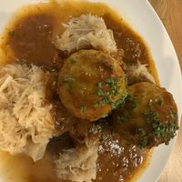 Grammelknödel mit Sauerkraut  at Velani in Vienna