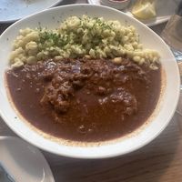Goulash with spatzle   at Velani in Vienna