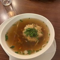 Kaspressknödelsuppe  at Velani in Vienna