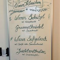 Wiener klassiker menu  at Velani in Vienna