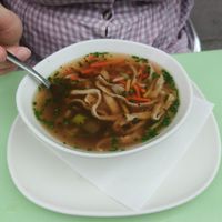 Frittatensuppe, pancake soup 😂😭 at Velani in Vienna