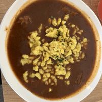 Sojagulasch mit Späzle  at Velani in Vienna