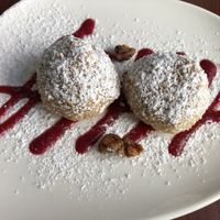 Nougat „Knödel" at Velani in Vienna