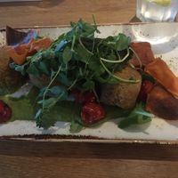 falafel plate at Freischwimmer in Bregenz