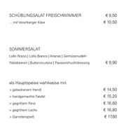 salads at Freischwimmer in Bregenz