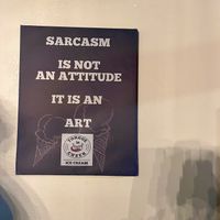 Cute signs   at Tongue In Cheek Ice Cream in Richardson