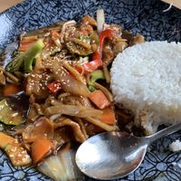 M24, stir fry with vegetables and seitan  at Noosou in Bremen