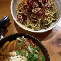 Vegan ramen & soba noodle salad. Incredible flavours!   at Red Light Ramen in Nelson