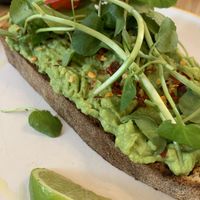 Smashed Avocado on Sourdough 🌱  at Happyccino in Wimborne