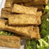 Sesame tofu (sans sesame sauce and rice)  at Sidewok Cafe in Denver