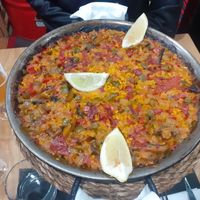 Vegan paela (big enough for 2) at Kasko in Bilbao