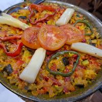 Vegan paella at Kasko in Bilbao