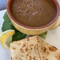 Lentil soup. So big and yummy!  at Maria's Mediterranean in Bayside