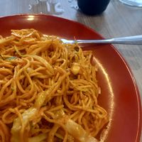 #peaceforallveganchowmein at Momo Central in Melbourne