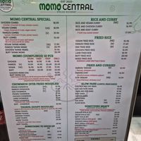 Menu Sep 2025 at Momo Central in Melbourne