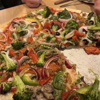 Veggie Pie with Vegan Sausage   at Pizza Mia in Newburgh