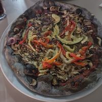 The vegan pizza nero is really delicious!!! Also the bruschetta was great. Went back to try the vegan burger on the next day and it was ok. Really happy to find vegan food in a res at La Paloma in Novalja