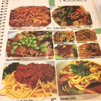 menu at Loving Hut in Surabaya