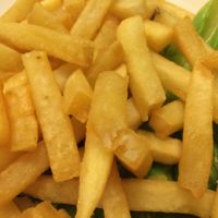 fries at Loving Hut in Surabaya