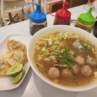 Peaceful Ball Soup at Loving Hut in Surabaya