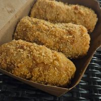 Very big springrolls,  filled with vetables and majo?! at Loving Hut in Surabaya