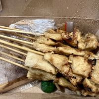 Chi’cken satay  at Loving Hut in Surabaya