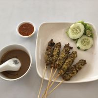 Satay at Loving Hut in Surabaya