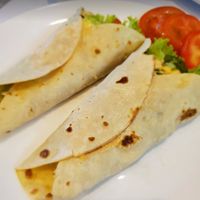 Tortilla wrap at Loving Hut in Surabaya