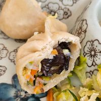 Teigtaschen. Man sieht, dass sie nicht ganz durch waren. at Ramen Soul 2 in Dusseldorf