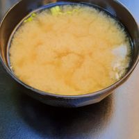 Vegan miso soup at Hamzo Sushi in Stockholm