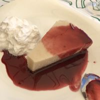 Cheesecake at Pizzeria Giuseppe in Calafell