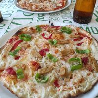 Pizza ranchera con Heura at Pizzeria Giuseppe in Calafell