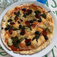 Pizza Veggie Green at Pizzeria Giuseppe in Calafell