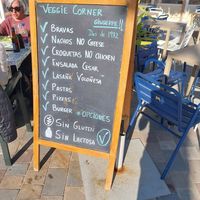 Carta vegana muy generosa at Pizzeria Giuseppe in Calafell