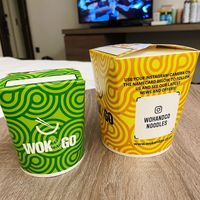 Paper boxes  at Wok&Go in Hull