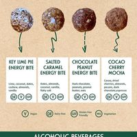 Energy ball menu at Harvest in Bedford