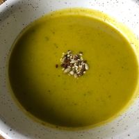 Pea and mint soup  at Cantina in Guimaraes