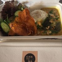 also offers takeaway in these adorable boxes ☺️  at Cantina in Guimaraes