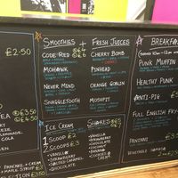 Fantastic drinks menu at The Anti-Social Food Co in Bideford