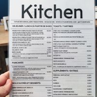 Menu at Kitchen Paris in Paris