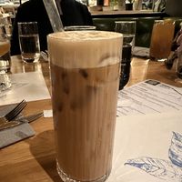 Vegan oat milk iced latte   at True Food Kitchen in Kansas City