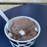   Vegan smores ice creamm  at Gilbert's Ice Cream in Pawleys Island