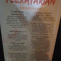Some Vegan and Vegetarian menu options  at Mad Hatters Ethnobotanical Kava Bar in St Petersburg