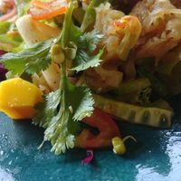 Pomelo salad, minus a few bitws at KEMULAN Kitchen & Culture in Ubud